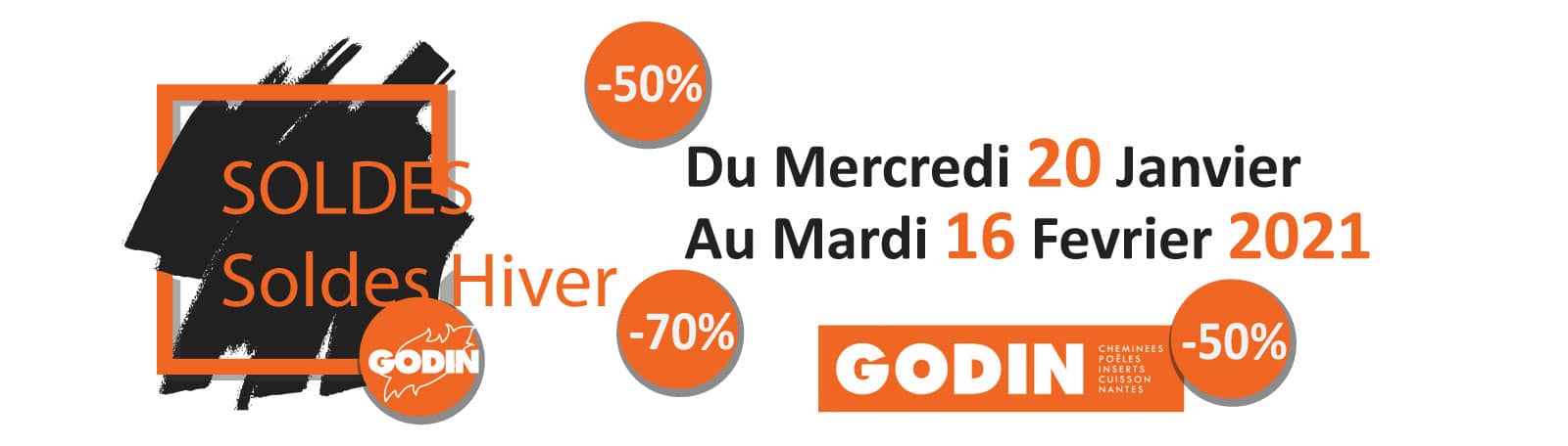 Soldes Hiver 2021 cheminées et Poêles Godin
